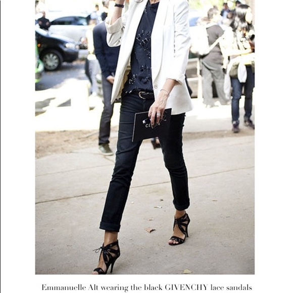 Givenchy Black Lace Cage Sandal Bootie Heel SIZE: 40 - Picture 15 of 16